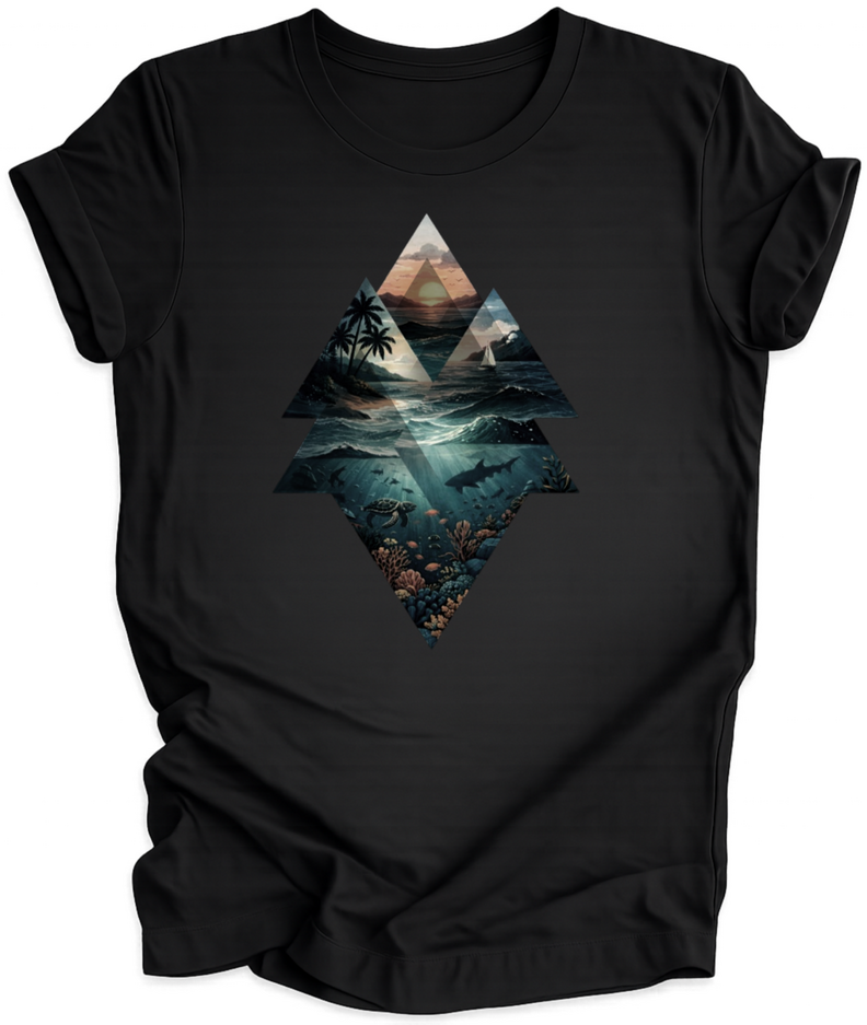 Ocean Layers Sunset Unisex T-Shirt
