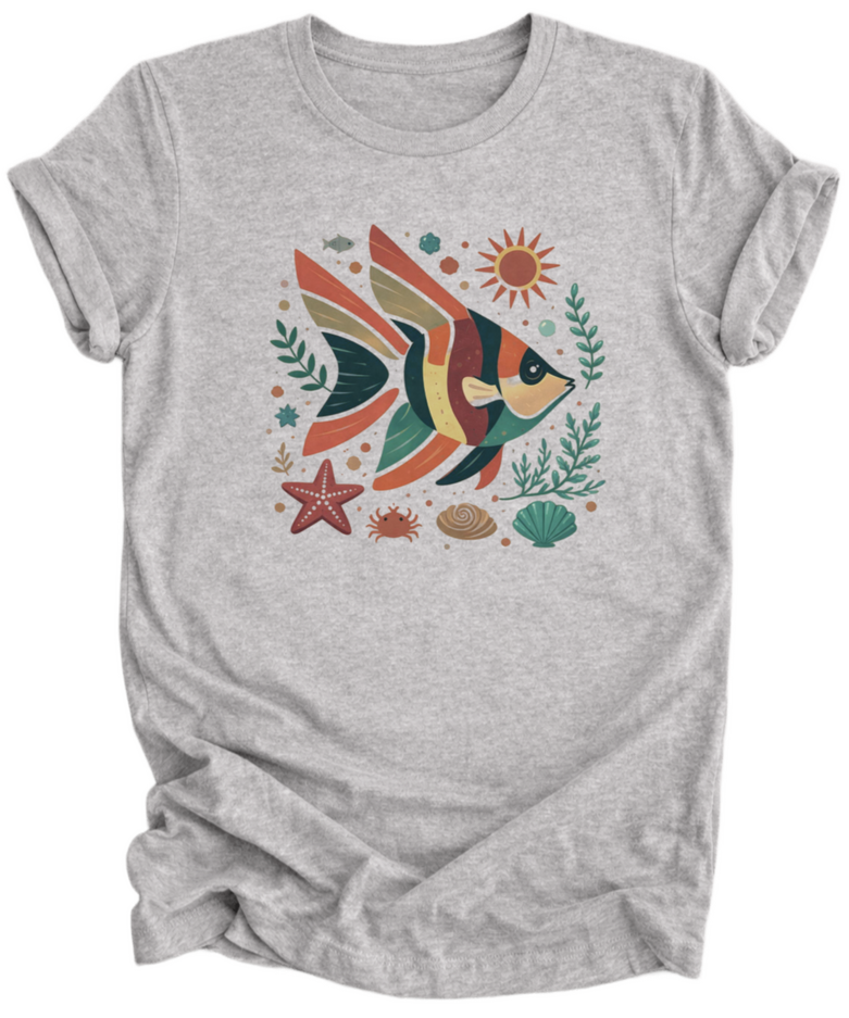 Retro Tropical Fish Unisex T-Shirt