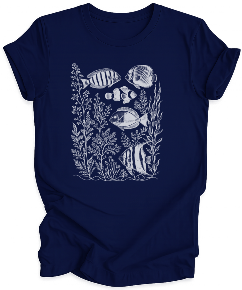 Tropical Reef Sketch Unisex T-Shirt