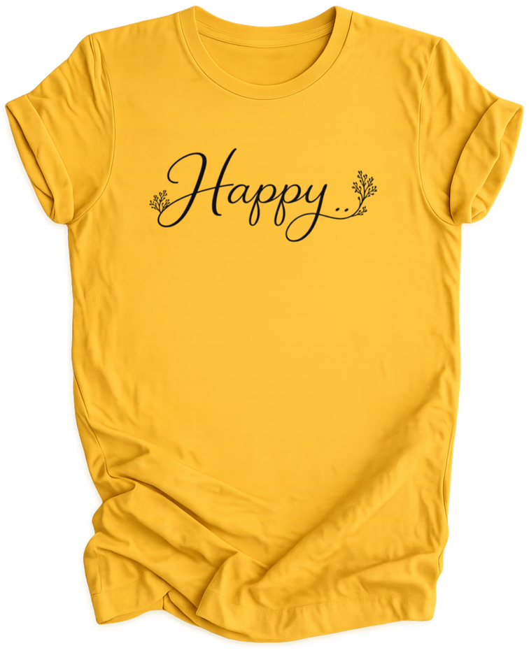 Happy Script Unisex T-Shirt