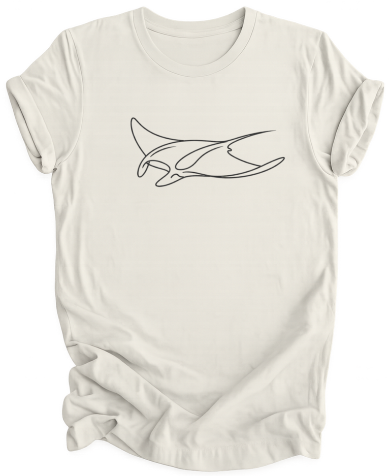 Minimal Manta Ray Unisex T-Shirt