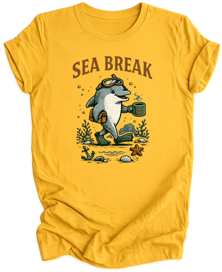 Sea Break Dolphin Unisex T-Shirt